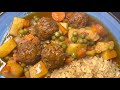 Easy 1 pan meal meatballs with veggies