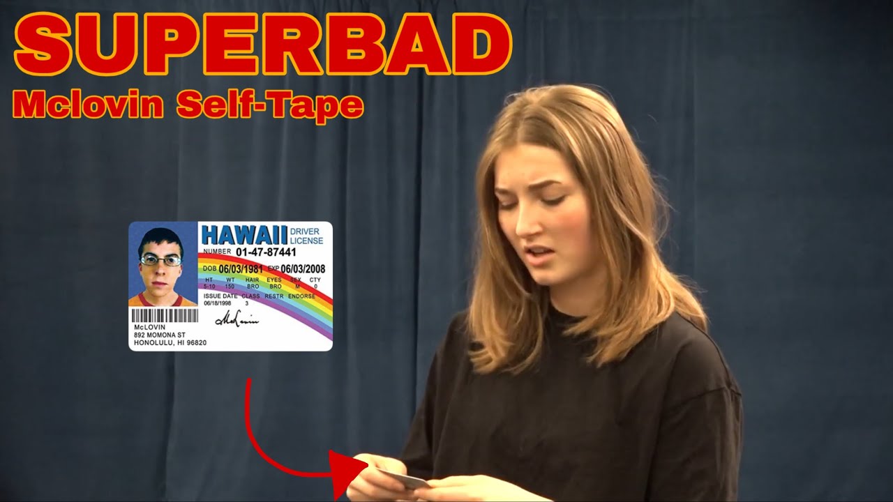 Mclovin Self tape Seth/Evan - Olivia Hage