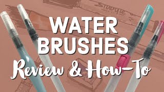 Water Brush Comparison How To - Pentel Aquash, Ooku Budget Friendly Aqua Brush