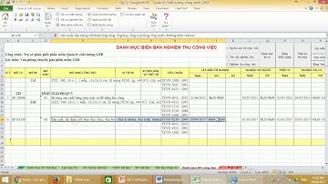 Nhập thông tin ngày giờ trong biên bản nghiệm thu công việc - QLCL GXD