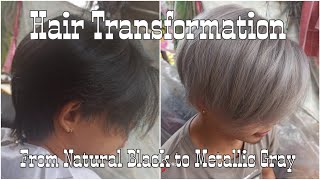 HOW TO ACHIEVE METALLIC GRAY | From Natural black to Metallic gray | JKP the model ️