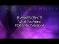 Evanescence  what you want extended version by fallenevarmy