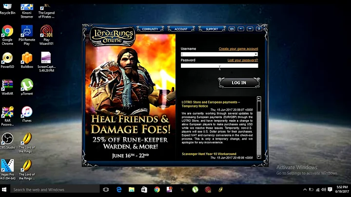 LOTRO Launcher Error Fix