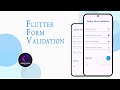 Flutter Form Validation | TextFormFiled Validation | codecatch