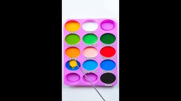 Making 9 Colors with Only 6 Primary Colors #colormixing #satisfying #paintmixing #watercolor 