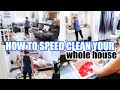 WHOLE HOUSE SPEED CLEANING MOTIVATION | HOW TO SPEED CLEAN YOUR HOME | *CLEAN WITH ME* 2021