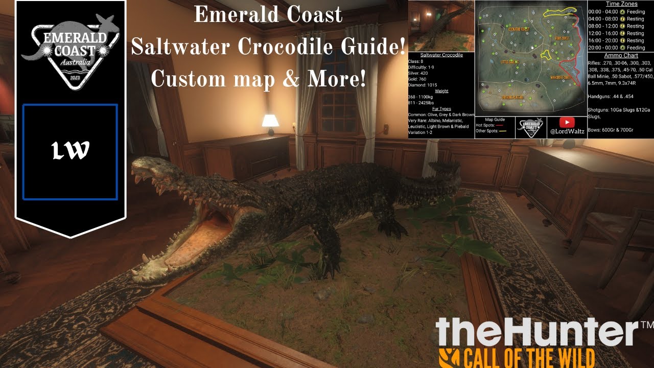 [2025/26] Saltwater Crocodile Guide Emerald Coast - Thehunter Call of