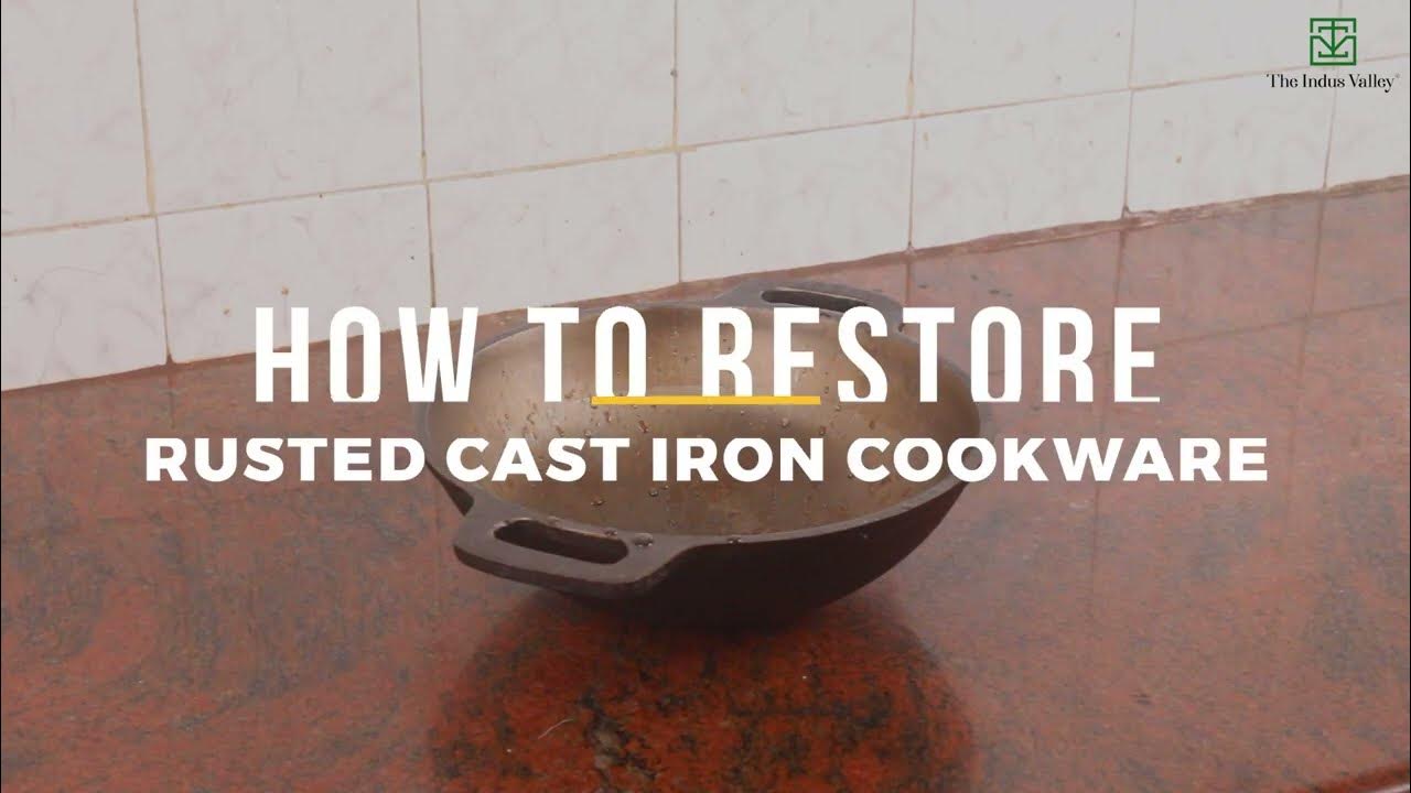 How to Restore Rusted Cast Iron Cookware? Rusted Cast Iron Skillet