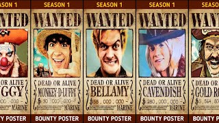 All Wanted Posters in ONE PIECE (Season 1) | ONE PIECE Comparison 2026 screenshot 1