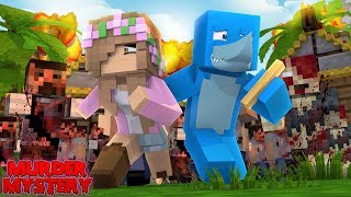 LITTLE KELLY IS INFECTED!!! Minecraft MURDER MYSTERY w/Sharky