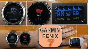 Garmin Fenix 7 Oxygen Saturation Measure Test (SPO2 Monitor Function)