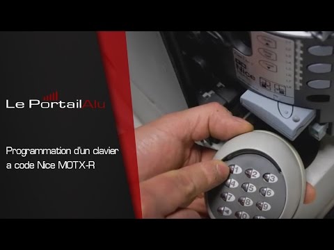 Comment programmer un Clavier à code Nice MOTX-R LePortailAlu.fr