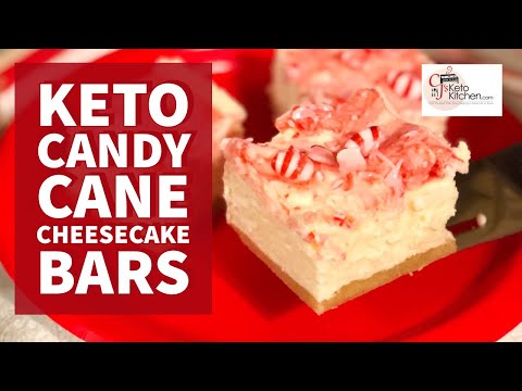 Keto Candy Cane Cheesecake Bars #ketorecipes #ketoholidayrecipes #ketodiet #lowcarb