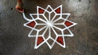 Sankranti 2022 Muggulu| pongal flowers kolam|5*3 thai madham kolam|bhogi Super rangoli