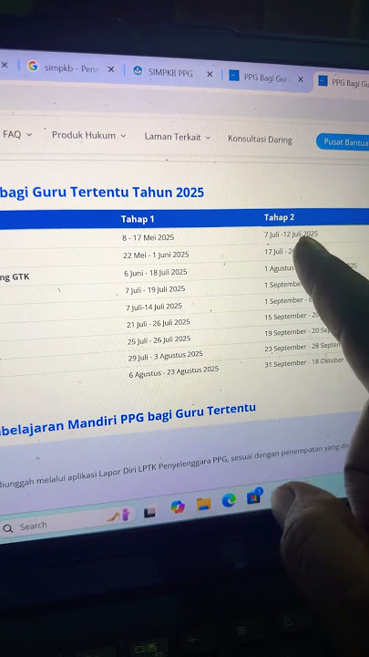 Batas Akhir Konfirmasi Kesediaan PPG Tahap 2 setelah Terpanggil PPG di SIM PKB