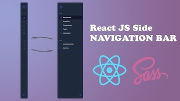 React Side Navbar Fully Responsive Step By Step (Dashboard Style) Using React Router | Sass