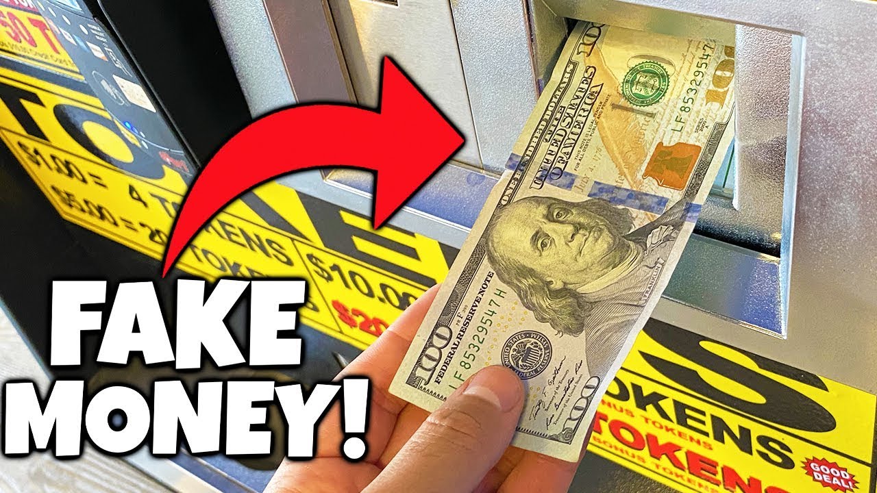 WILL FAKE MONEY WORK AT THE ARCADE YouTube