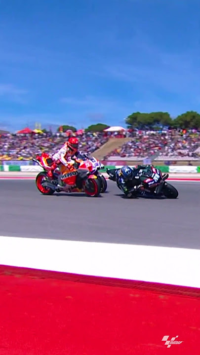 Marquez wipes out Oliveira in a massive crash 💥 | 2023 #PortugueseGP 🇵🇹