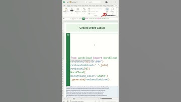Create Word Cloud in Excel - Excel Tips and Tricks