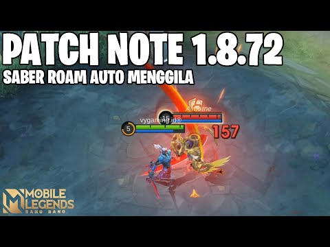 MASHA BUFF, SABER BUFF, JULIAN BUFF, SEMUA TANK DI BUFF, SEMUA ITEM DEFF DI NERF - PATCH NOTE 1.8.72 @VYGaming