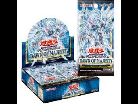 遊戯王OCGのDAWN OF MAJESTYを5箱開封しました - YouTube