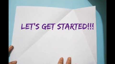 How to form an isosceles triangle in an A4 size sheet just by folding it.