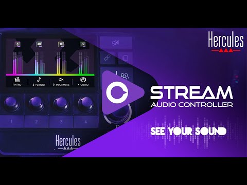 Contrôleur audio Hercules Stream 200 XLR avec carte son intégrée