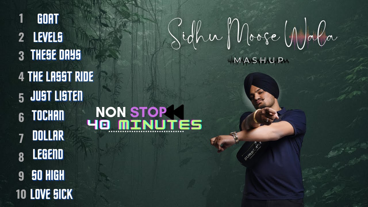 MOOSEWALA 40 Minutes Nonstop | Mega Mashup Tribute | Fans sidhu moose wala