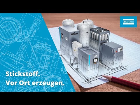 Das Stickstoffskid von Atlas Copco. Stickstoff-vor-Ort selbst erzeugen.