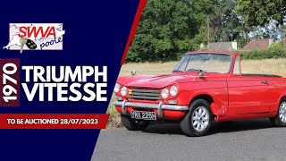 LOT 48 - Triumph Vitesse Convertible 1970 | SWVA 28th July 2023 Classic Car Auction