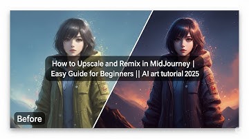 How to Upscale and Remix in MidJourney | Easy Guide for Beginners || AI art tutorial 2025