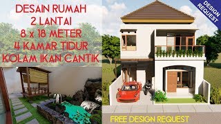 43+ Desain Rumah Cantik 2 Lantai Background