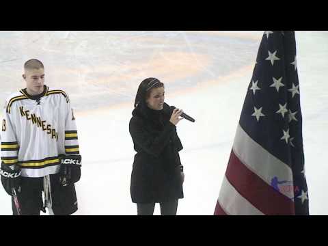 Samantha Crews Sings Our National Anthem 02/11/2010