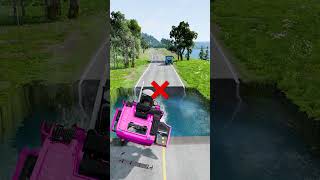 Tanker trucks vs huge water pit #15 | BeamNG Peak | #monstertruck  #beamngdrivemods #beamnglive