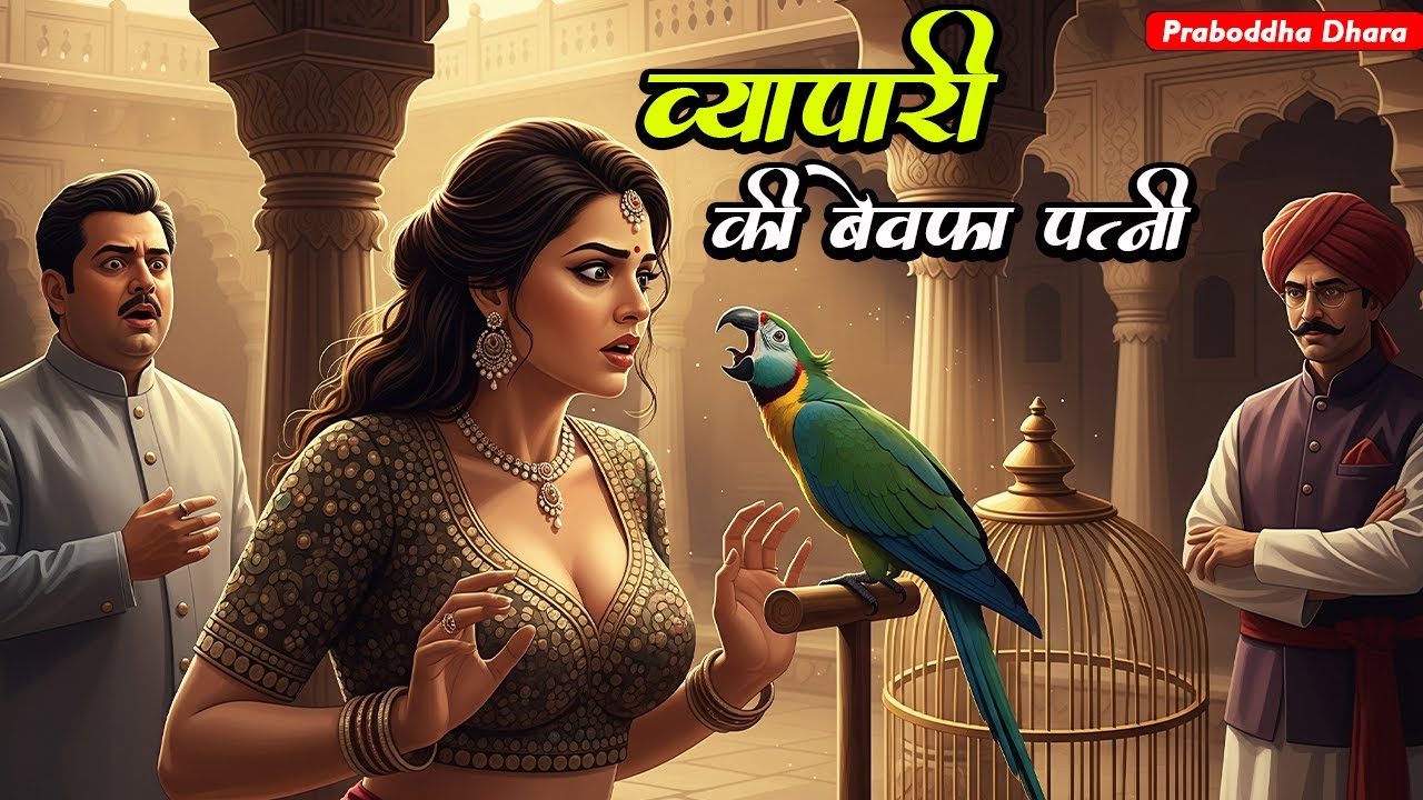 #PD4 व्यापारी की बेवफा पत्नी | Vyapari Ki Bewfa Patni | Cartoon Moral Hindi Story | 