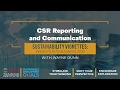 Csr reporting and communication