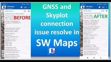 SW Maps: GNSS-status en Skyplot maken geen verbinding, probleem opgelost