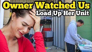 OWNER WATCHED US Load Up Her Abandoned Storage Unit Stuff