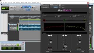 Real-Time Pan-Based Stereo Separation Using Repan