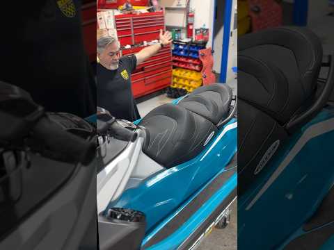 RIVA Sea-Doo 2018+ GTX Seat Cover Black with Silver Stitching RS5-125-1