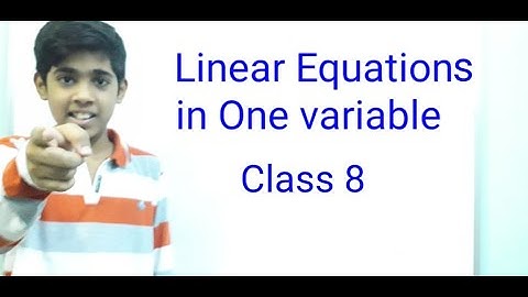 Linear Equations in one variable cross multiplication