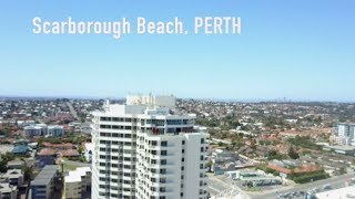Scarborough Beach Perth Western Australia Drone Fly Over Hd