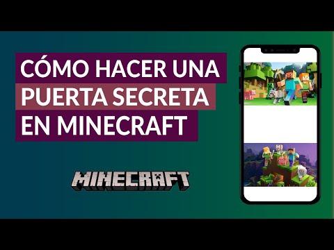 Cómo Hacer una Puerta, Puerta Secreta o Puerta Automática en Minecraft