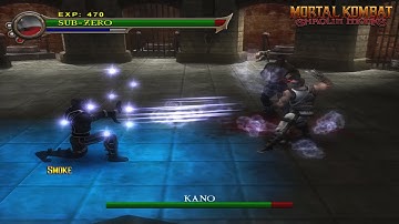 Smoke impersonate Subzero | Smoke VS Kano - Mortal Kombat Shaolin Monks Boss Fight