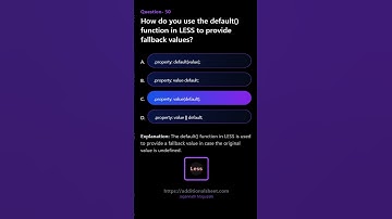 How do you use the default function in LESS to provide fallback values #less