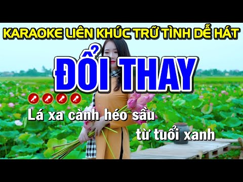 #1 ĐỔI THAY karaoke nhạc sống Tone Nam | karaoke Mai Phạm Mới Nhất