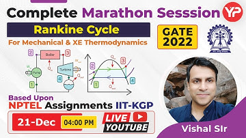 NPTEL Assignments Covered for GATE 2022 Rankine Cycle | GATE 2022-23 ME XE Micromodule