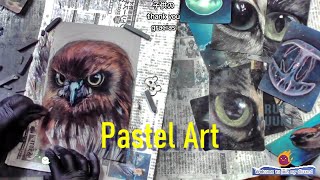 Draw an Owl with Pastels/パステルイラストでフクロウを描こう - YouTube