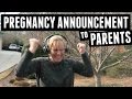 Surprise Pregnancy Announcement to Parents!