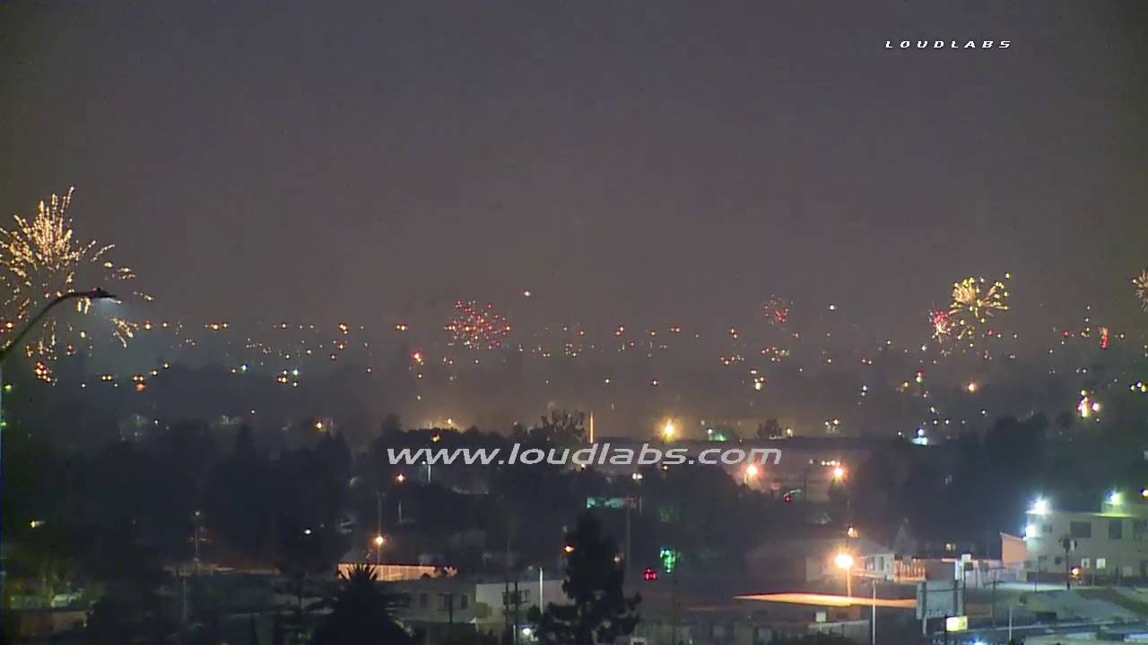 Fireworks / South LA  RAW FOOTAGE